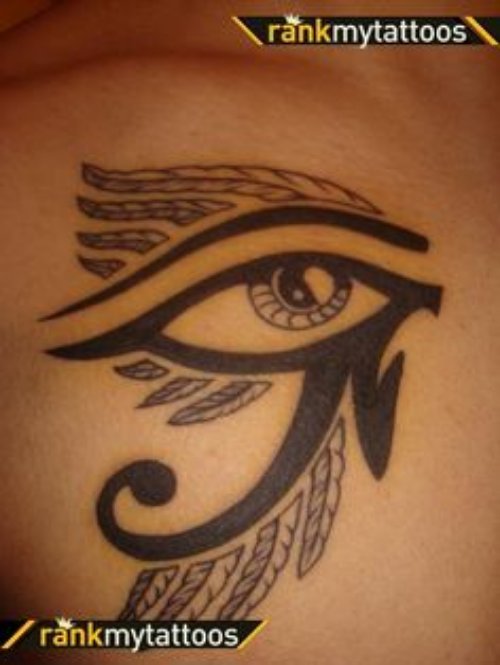 Winged Horus Eye Tattoo For Men